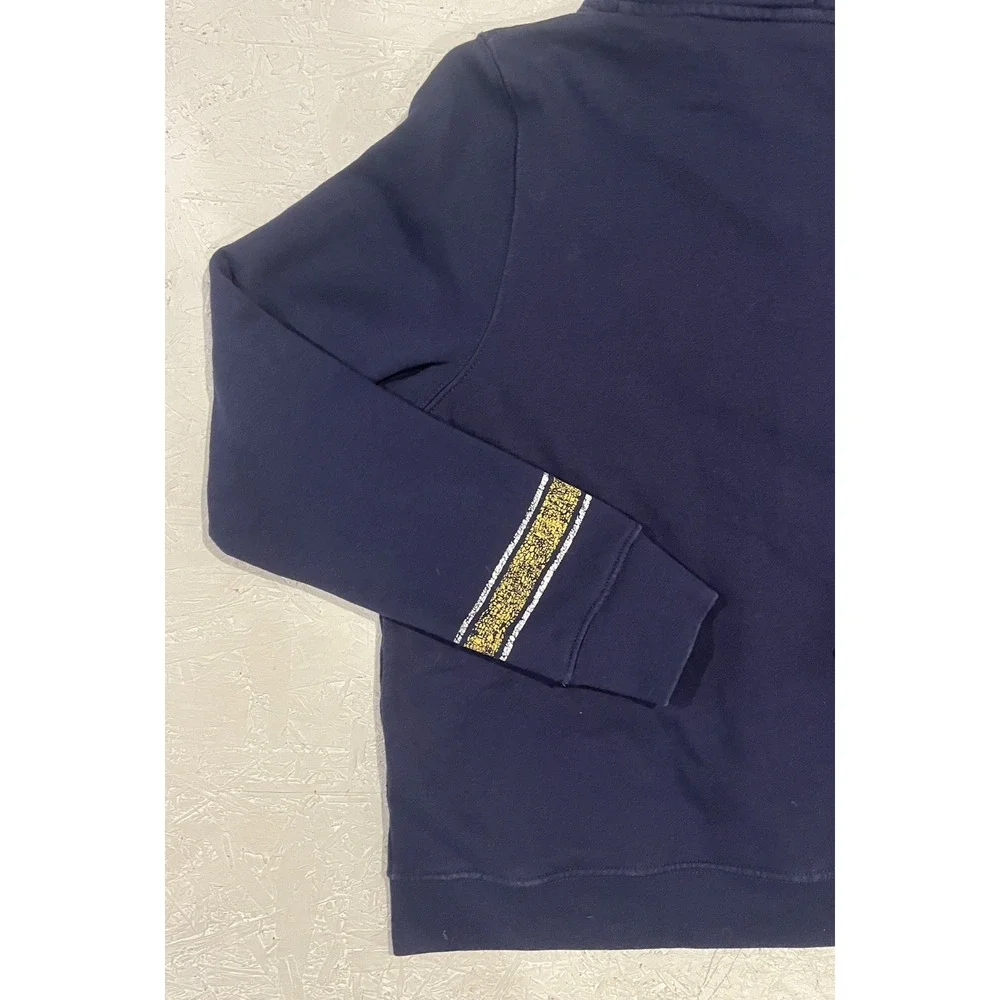 Vintage Pro Edge Michigan Wolverines Hooded Jacket Full‎ Zip Youth XL Blue Kids